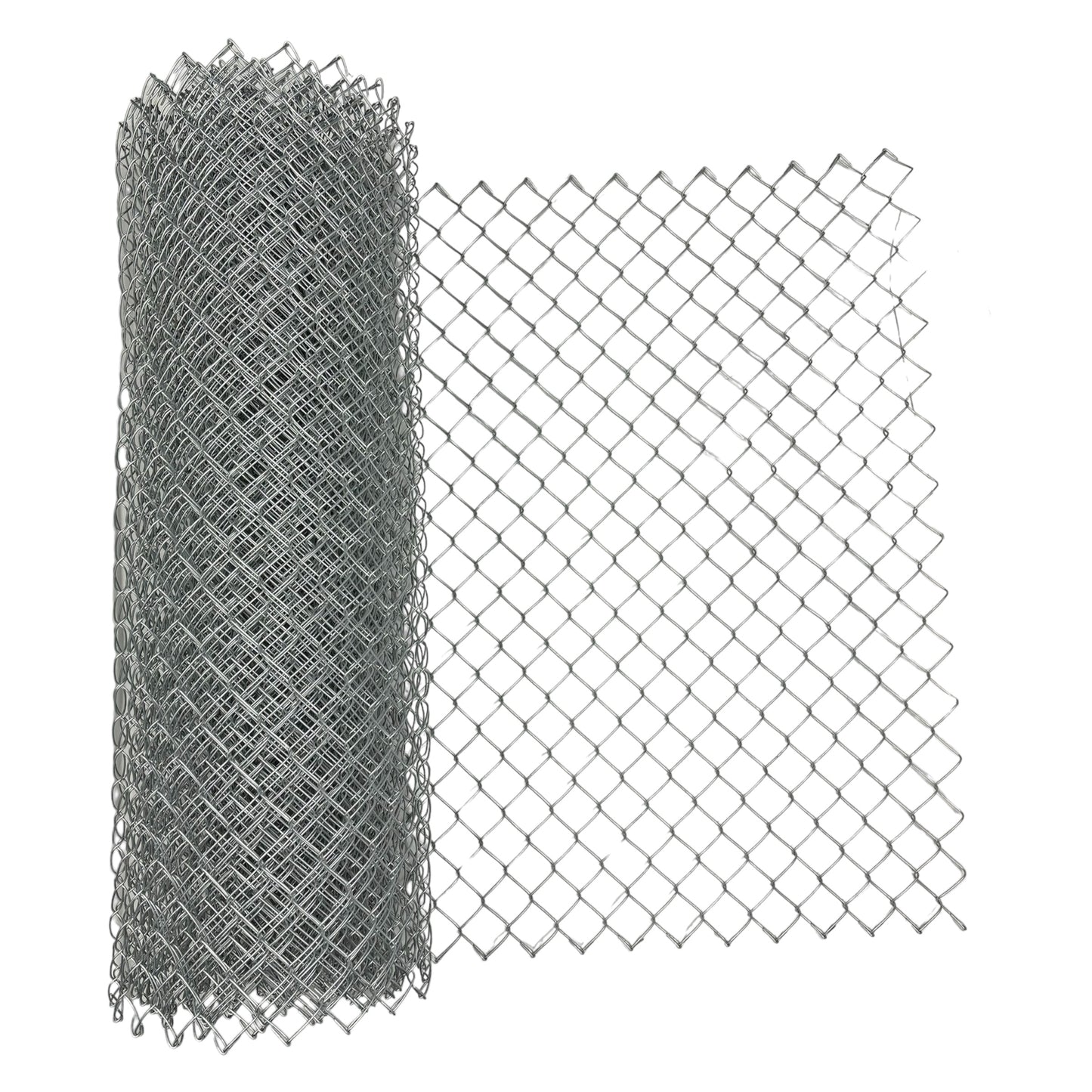 Galvanized Steel Chain Link Fence - Complete Kit - 4Ft x 50 Feet - 11.5 AWG