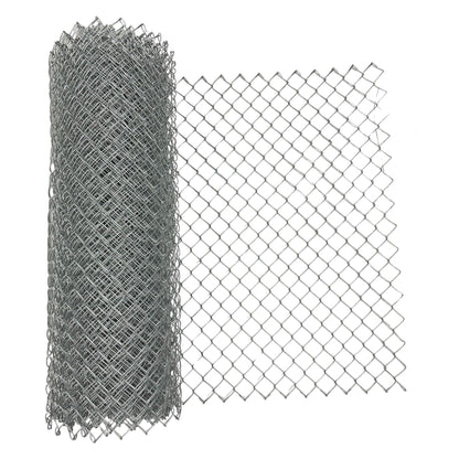 Galvanized Steel Chain Link Fence - Complete Kit - 4Ft x 50 Feet - 11.5 AWG